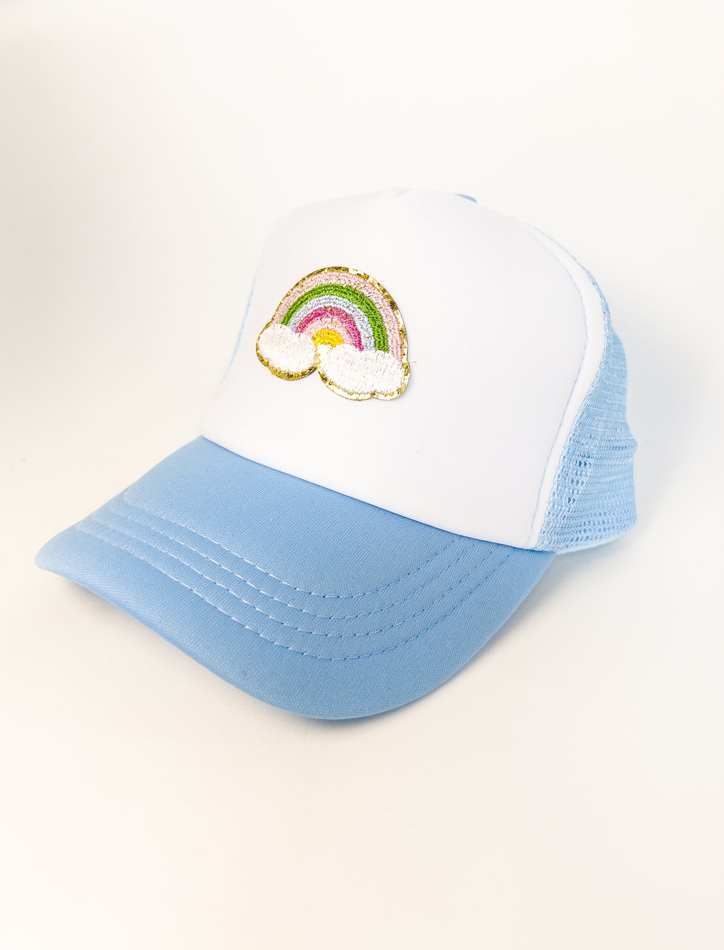 Rainbow Trucker Hat (Light Blue) - Kids