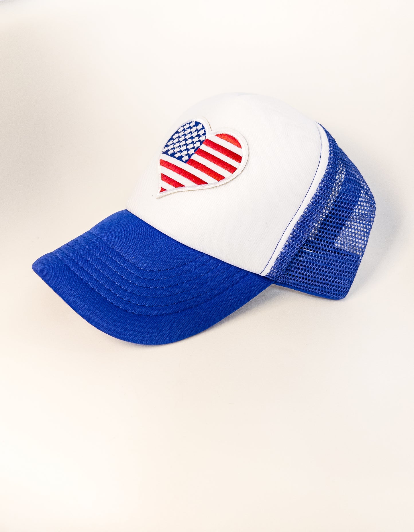 Patriotic American Flag Heart Hat
