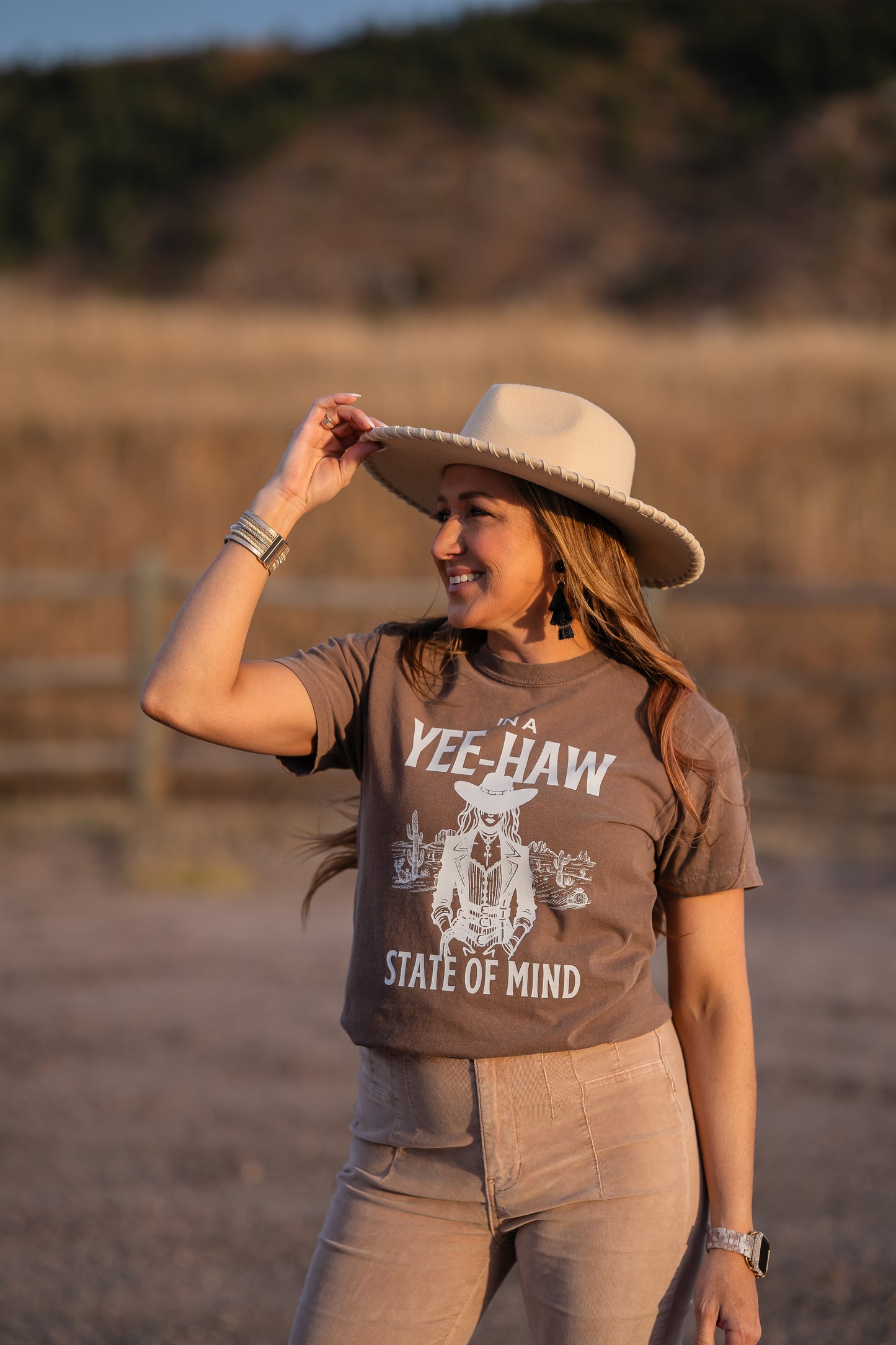 Yee-Haw State of Mind T-shirt - Womens