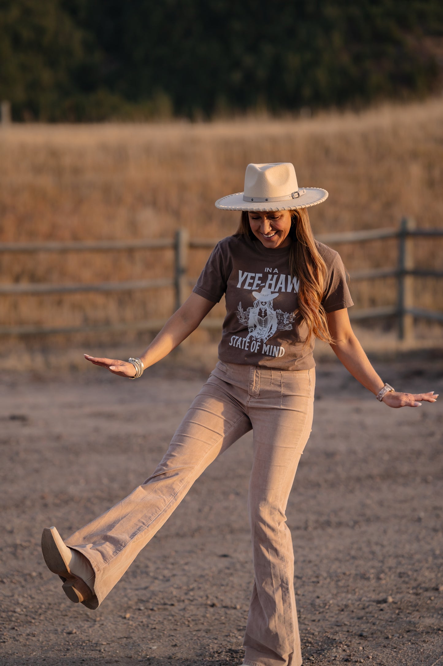 Yee-Haw State of Mind T-shirt - Womens