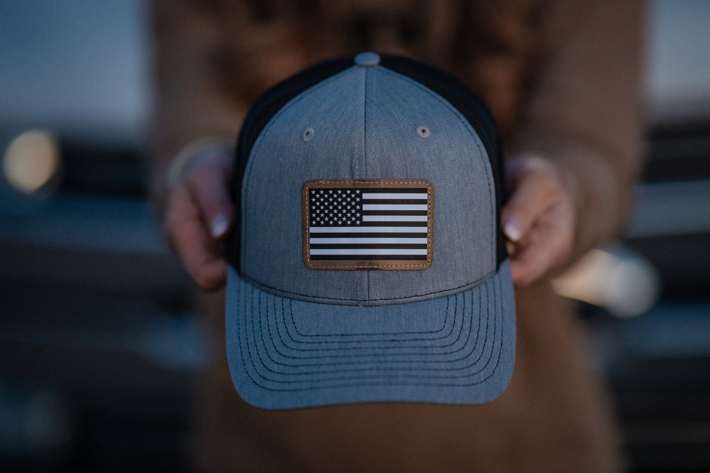 American Flag Trucker Hat