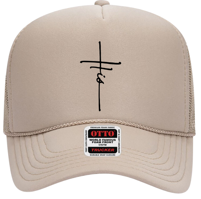 His Cross Adult Trucker Hat