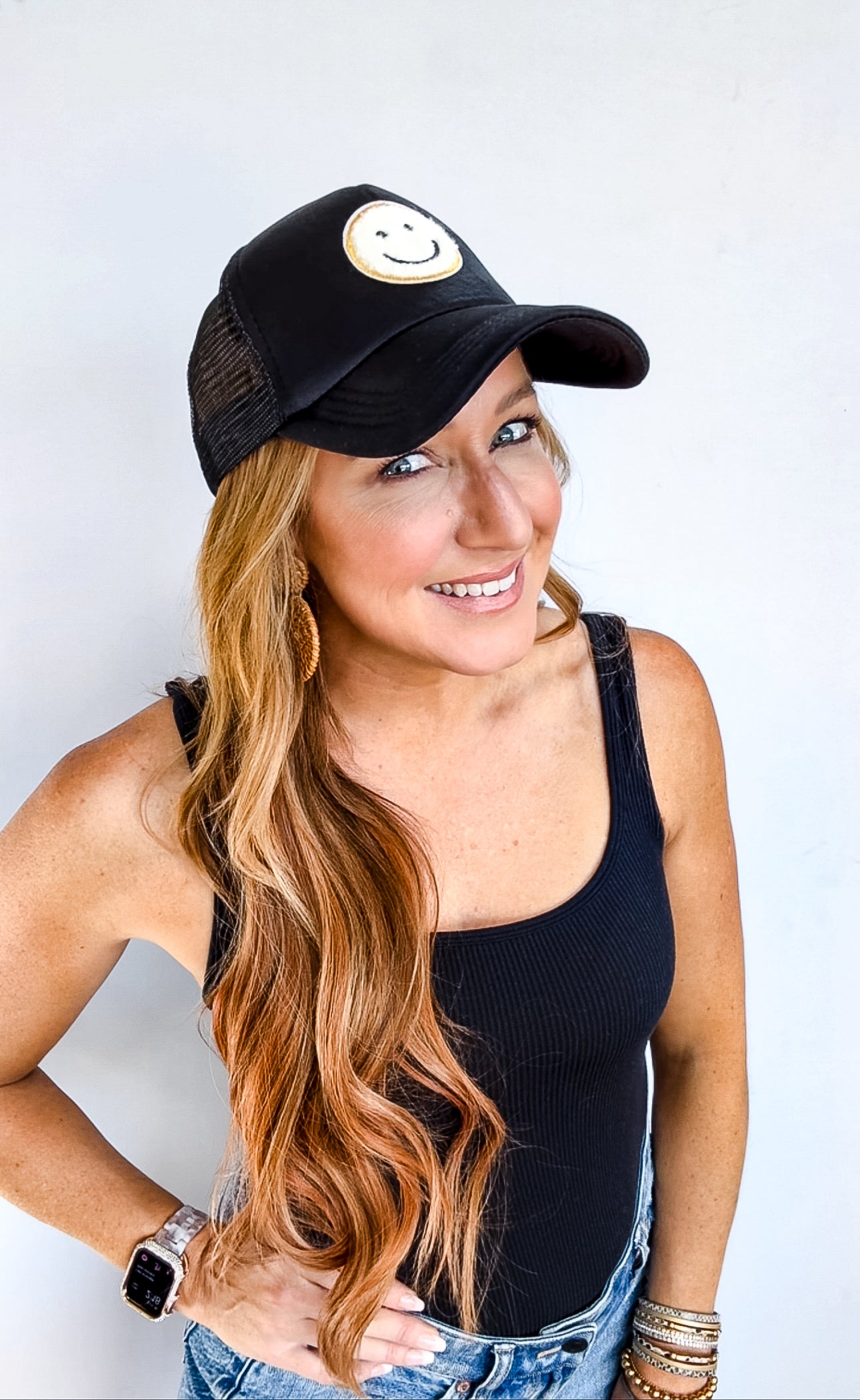 Smiley Face Trucker Hat