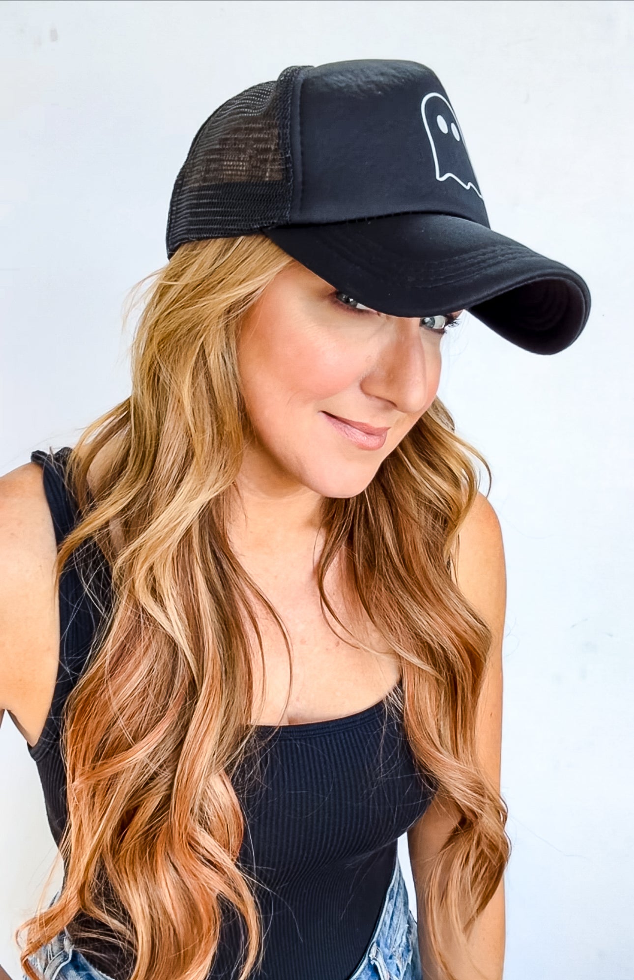 Simple Ghost Trucker Hat