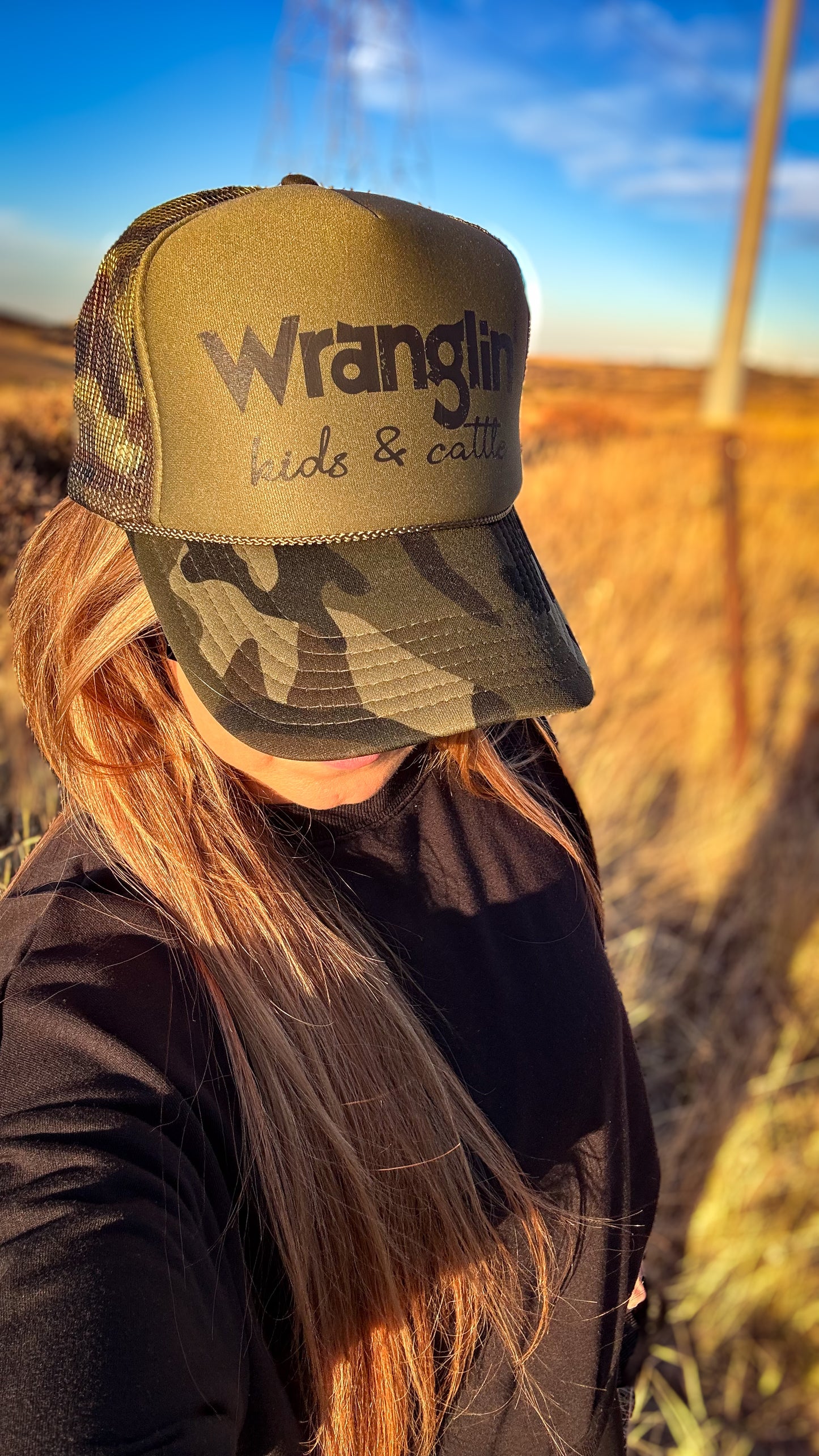 Wranglin' Kids and Cattle Trucker Hat
