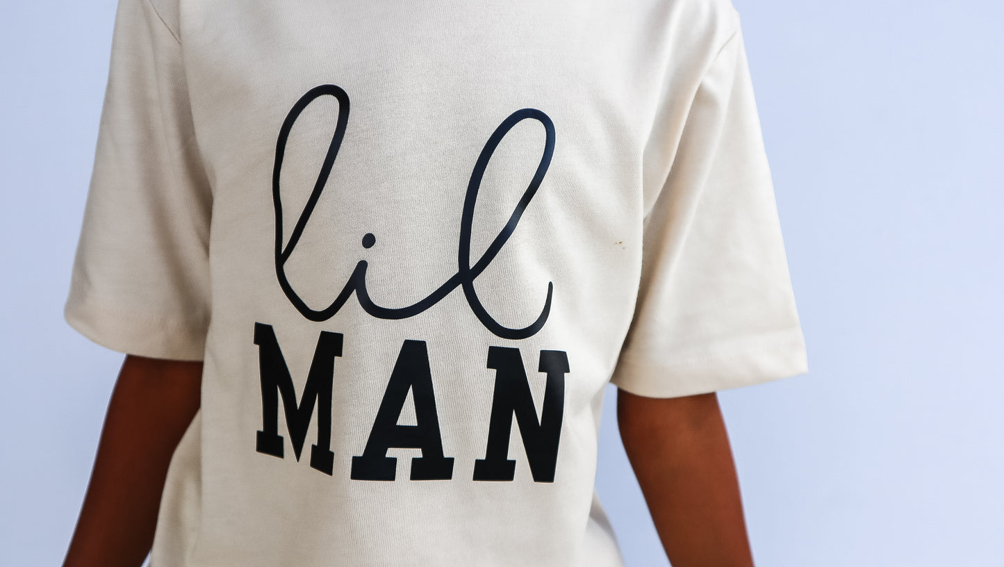 Lil Man Short Sleeve Crewneck T-Shirt - Kids