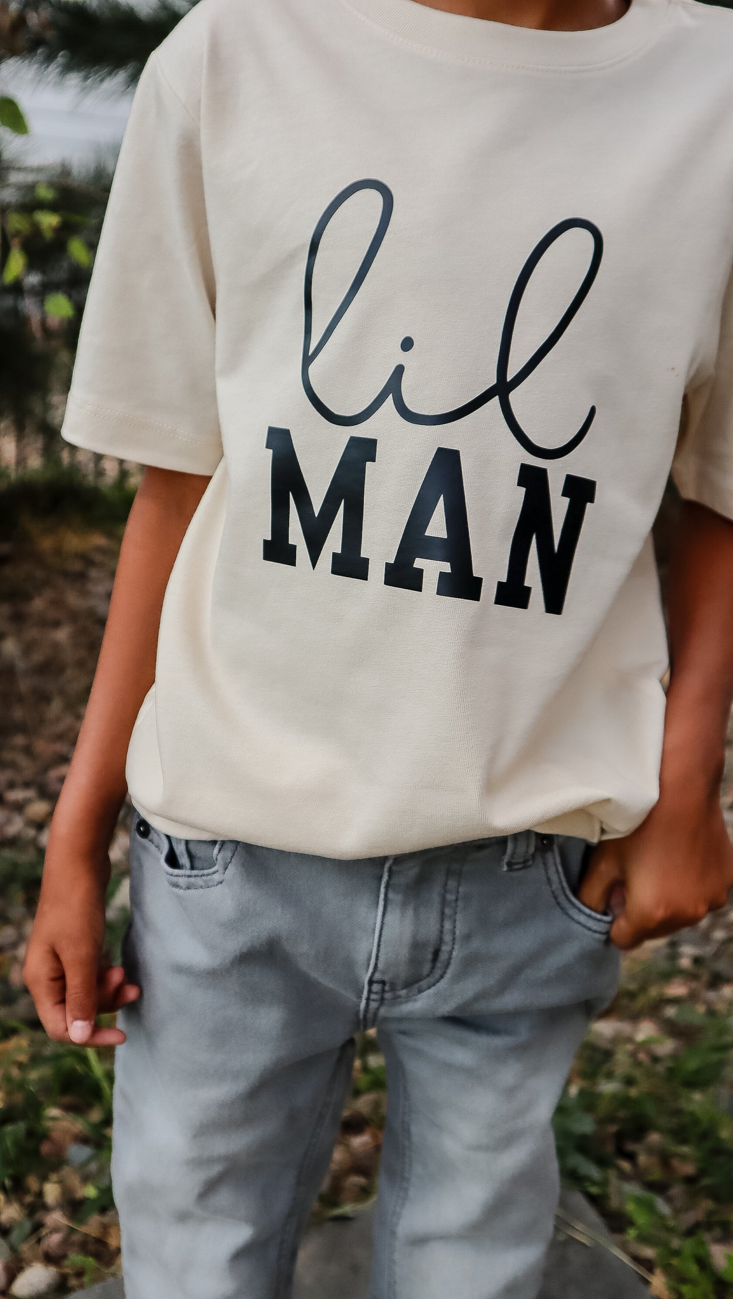 Lil Man Short Sleeve Crewneck T-Shirt - Kids