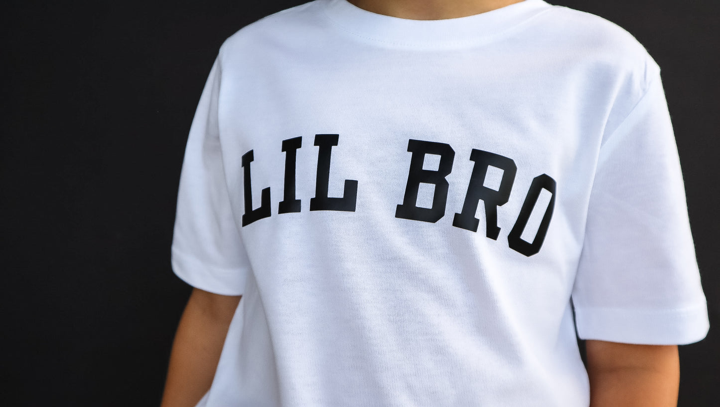 Lil Bro (Varsity) Short Sleeve Crewneck T-Shirt - Kids