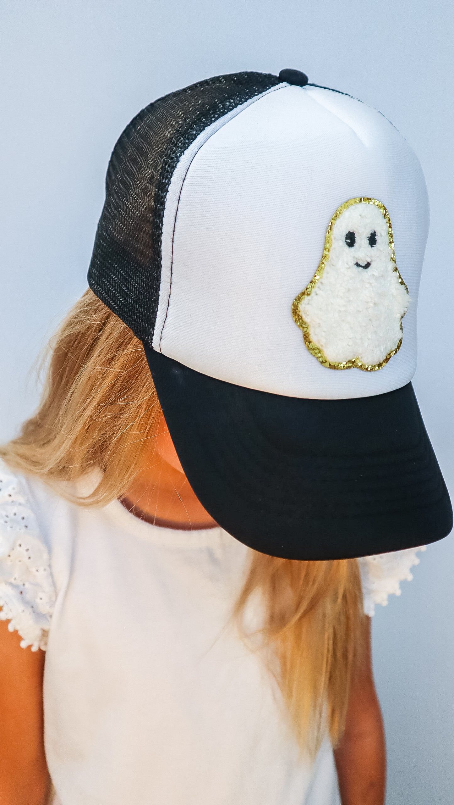 Spooky Ghost Trucker Hat