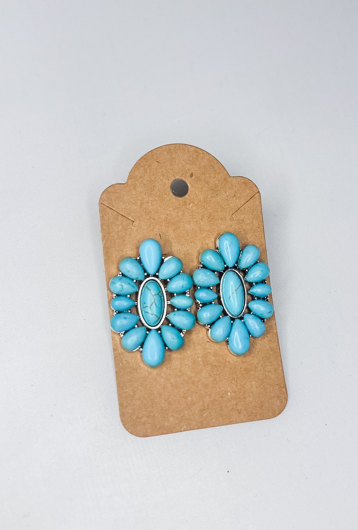 Vintage Western Geometric Shape Stud Earrings For Women