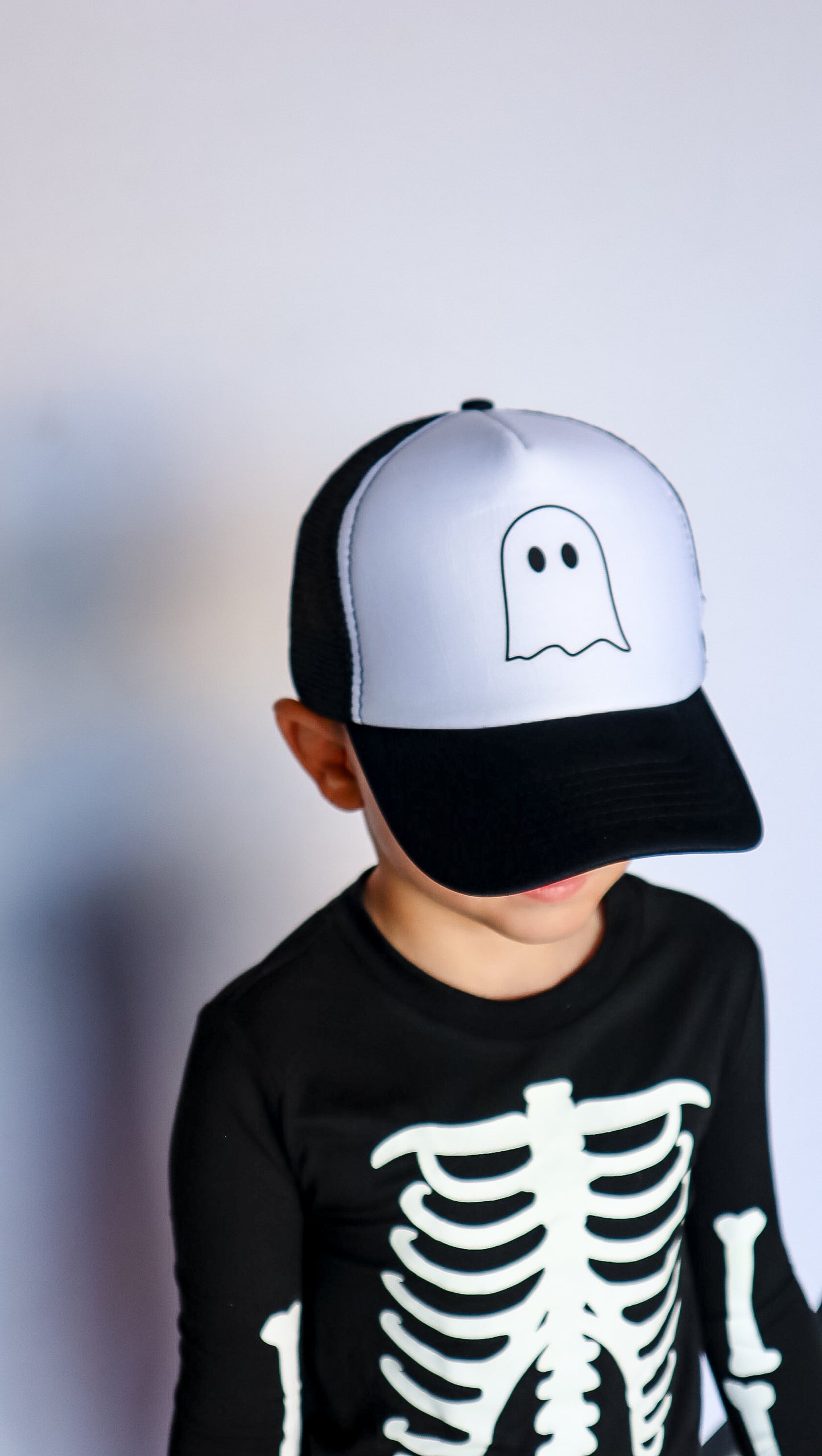 Simple Ghost Trucker Hat