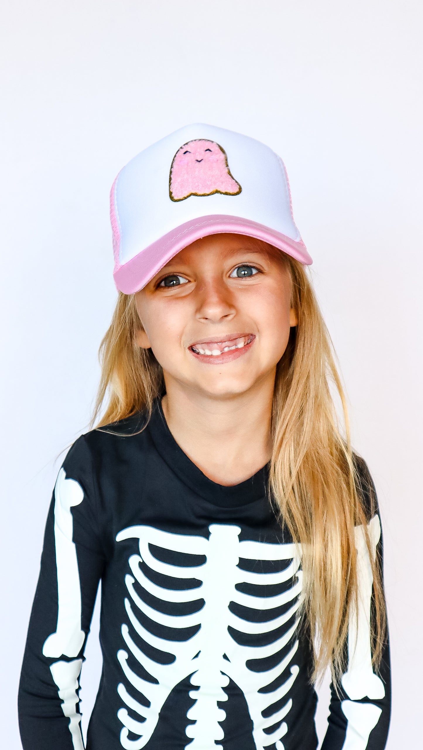 Cute Ghost Pink Trucker Hat