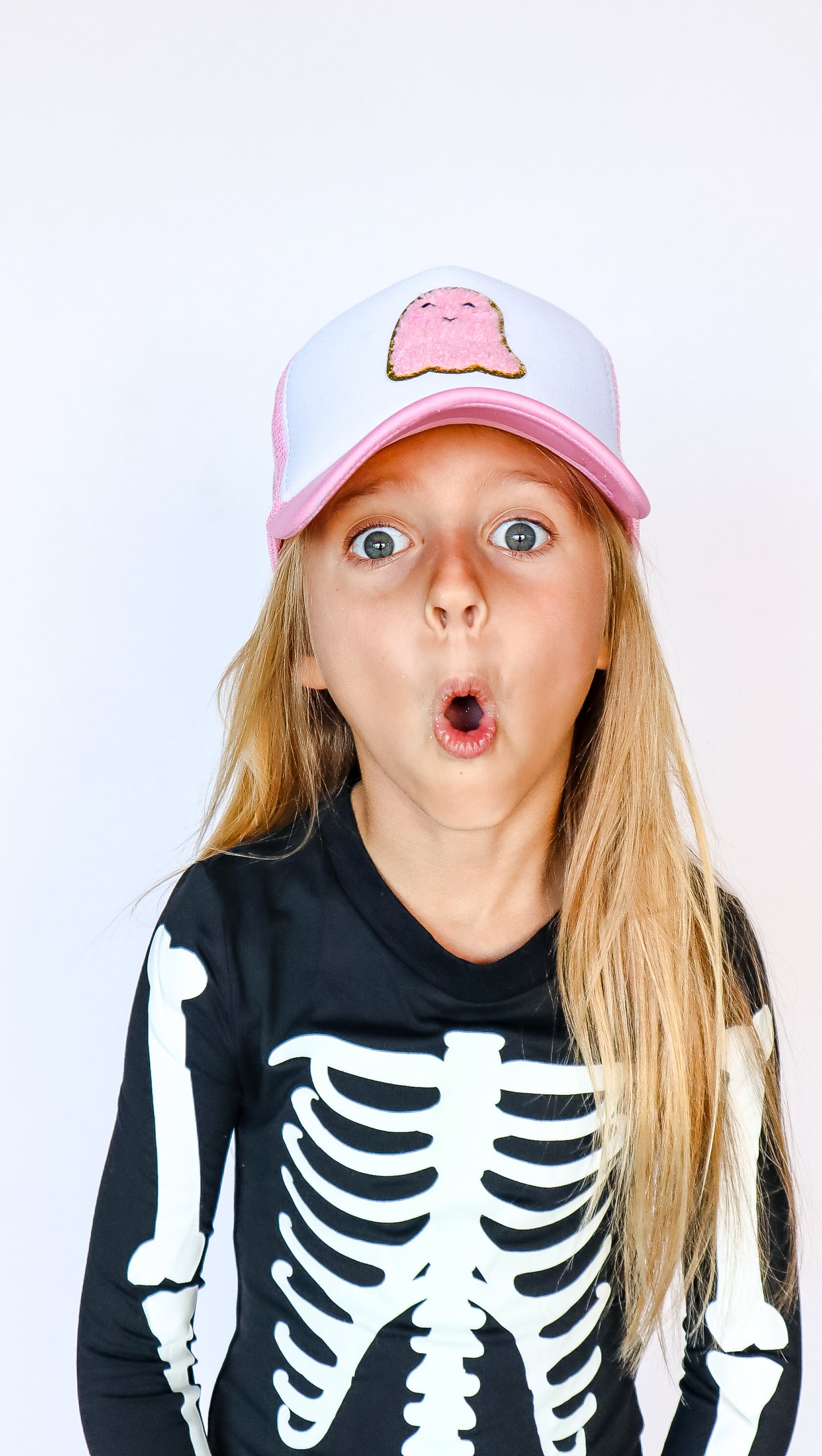 Cute Ghost Pink Trucker Hat