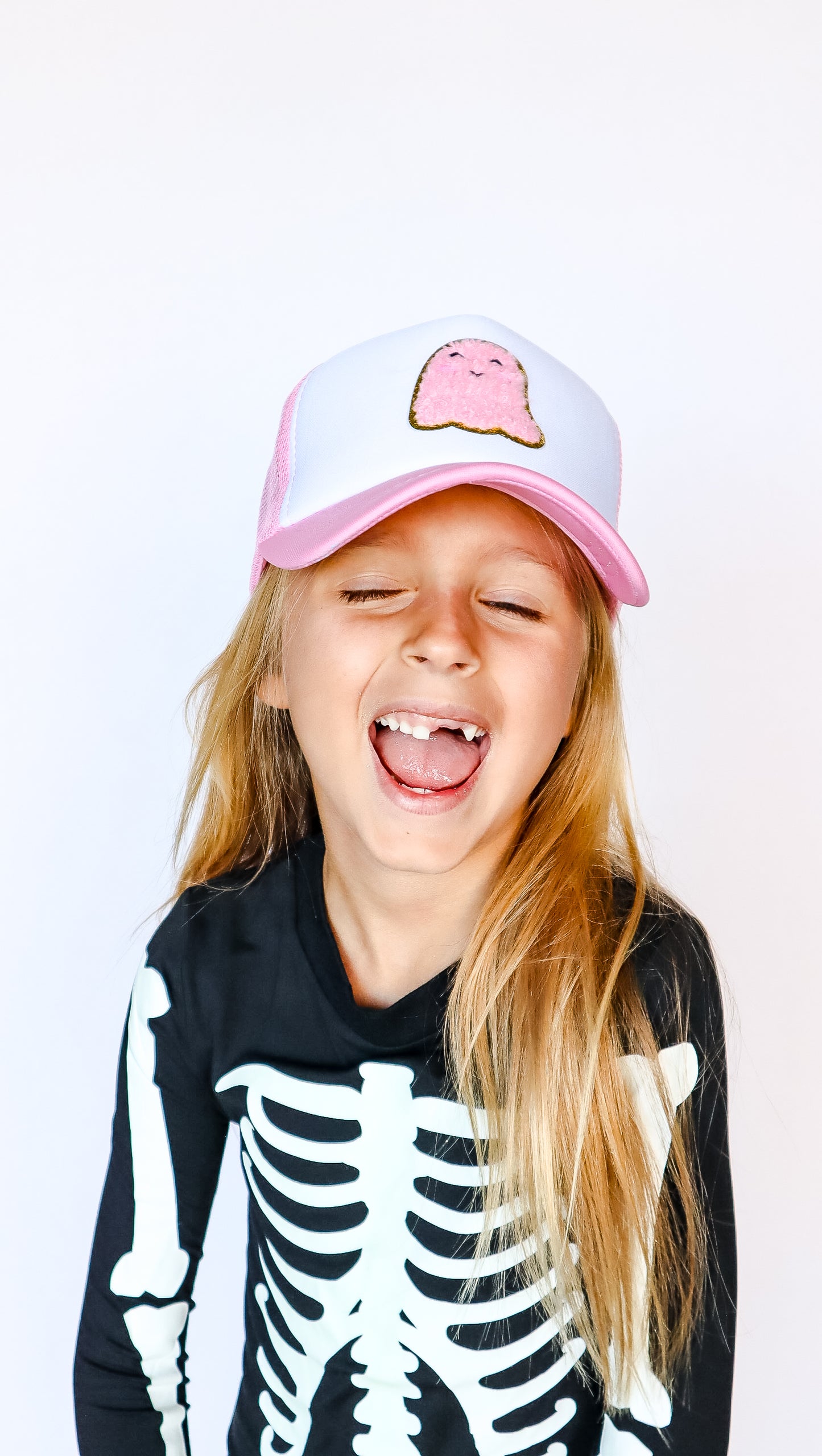 Cute Ghost Pink Trucker Hat