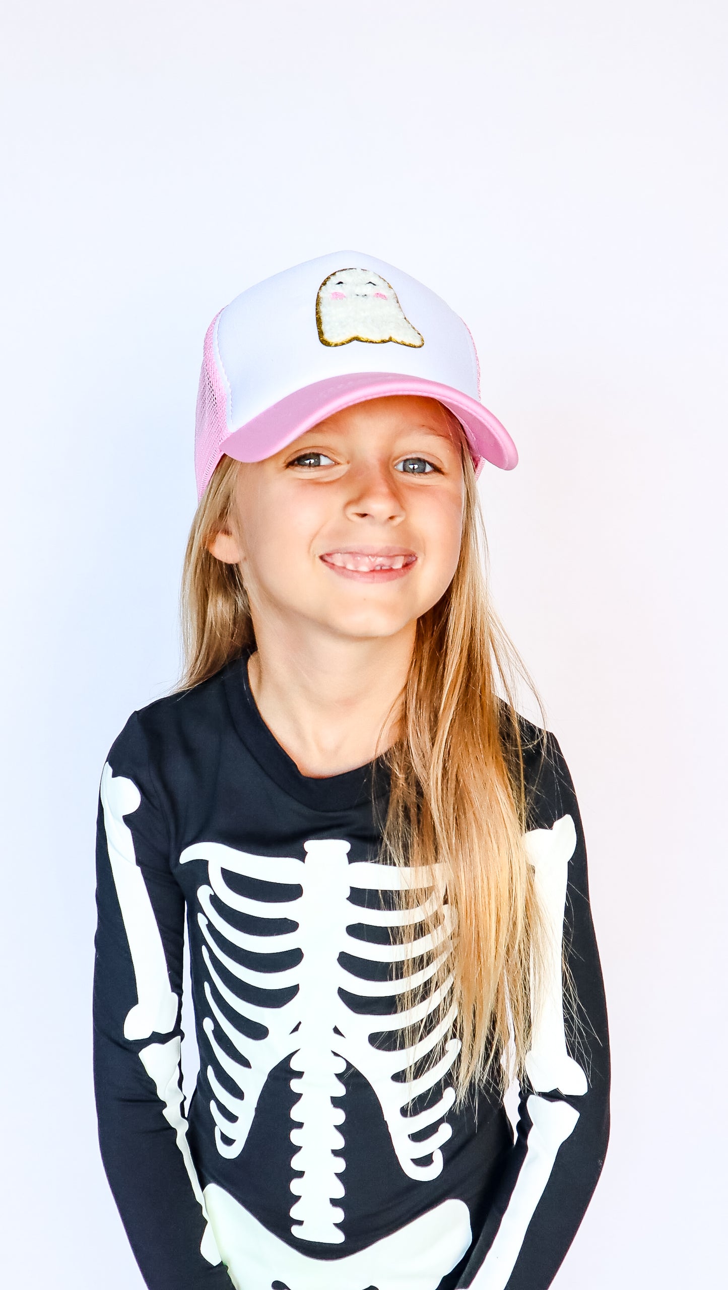 Cute Ghost Pink Trucker Hat