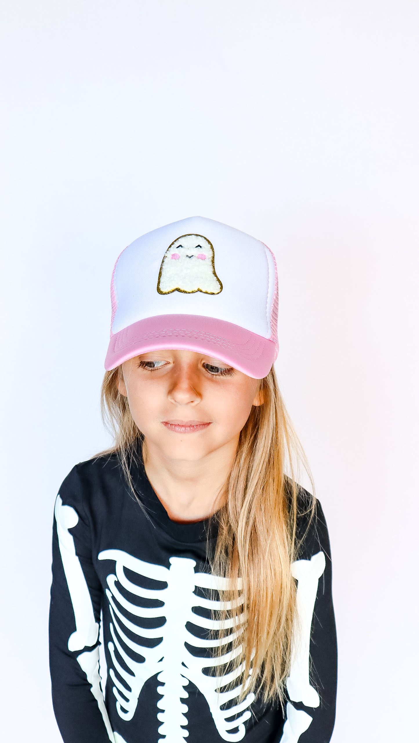 Cute Ghost Pink Trucker Hat