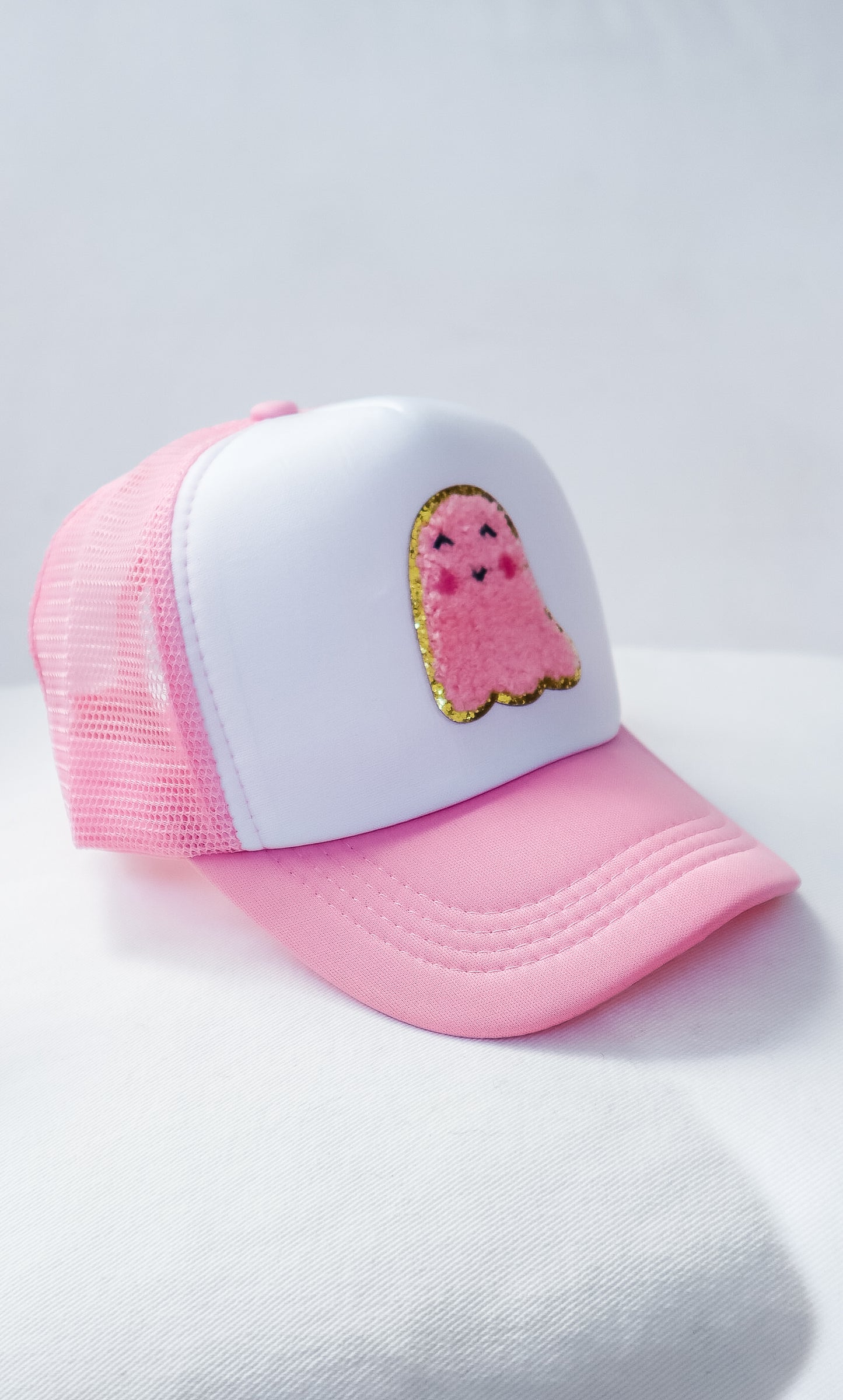 Cute Ghost Pink Trucker Hat