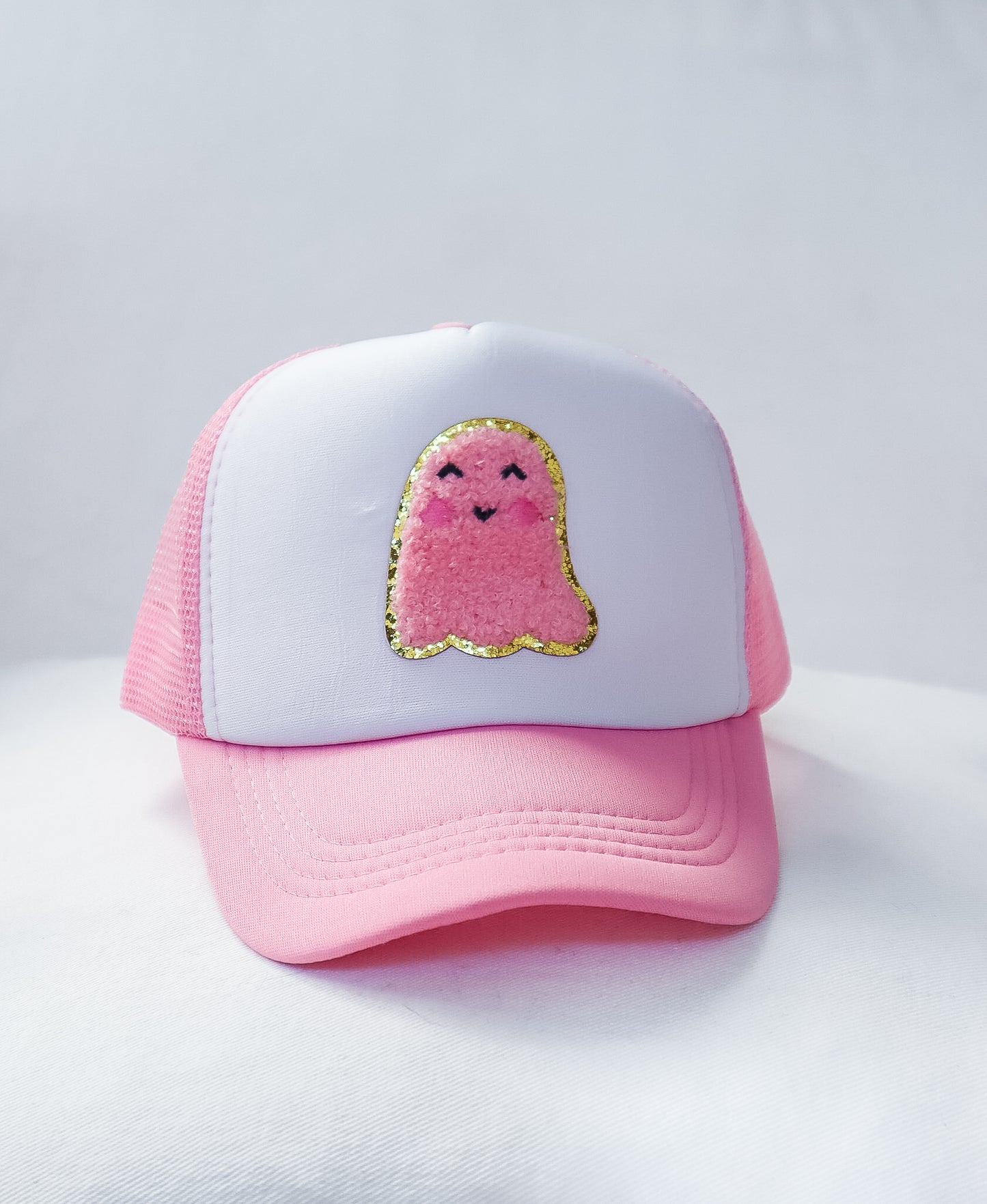 Cute Ghost Pink Trucker Hat