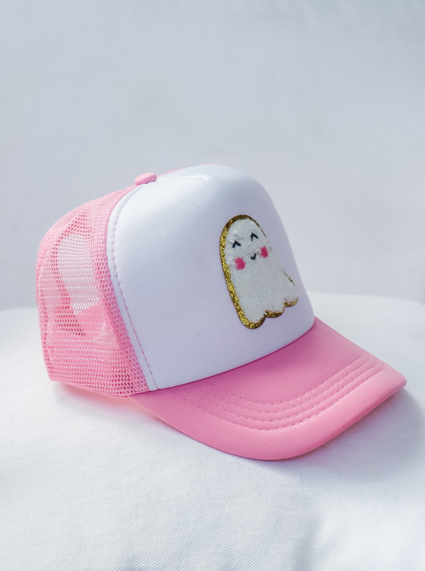Cute Ghost Pink Trucker Hat