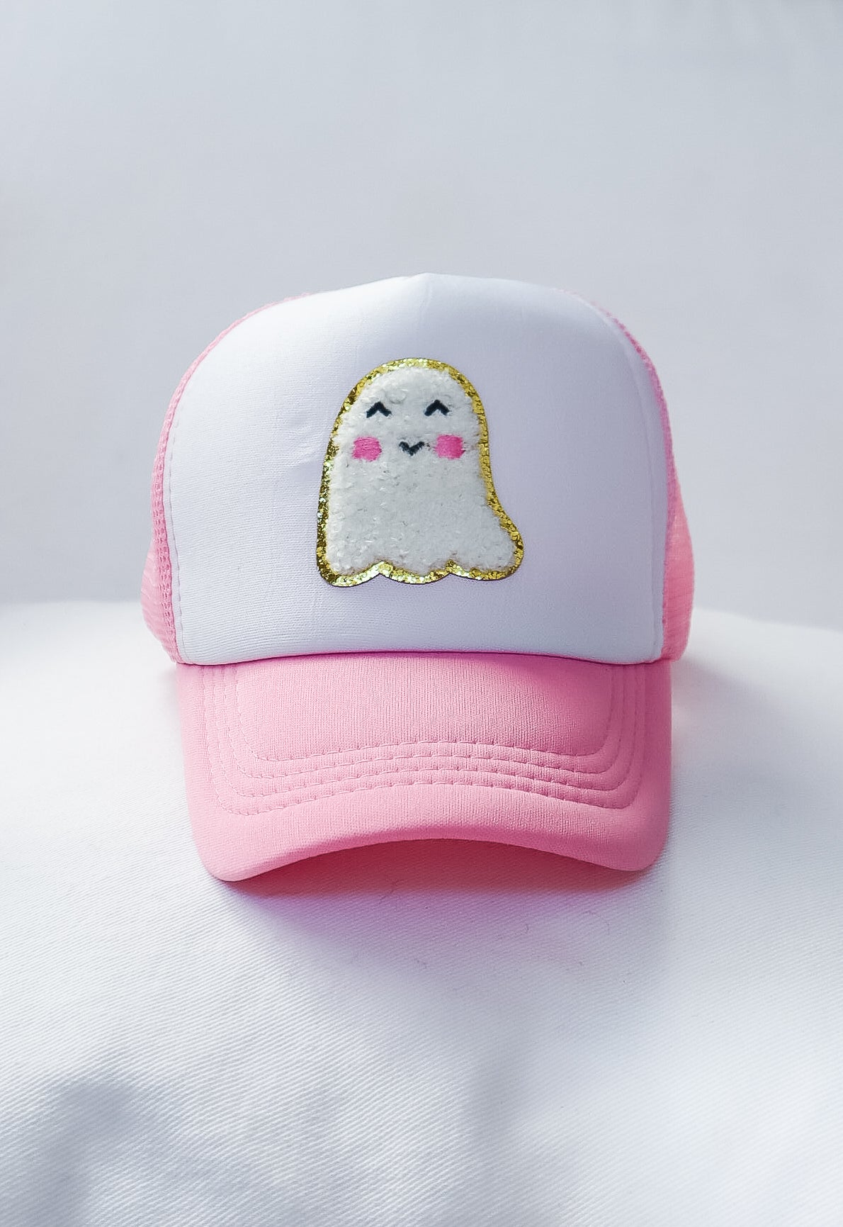 Cute Ghost Pink Trucker Hat