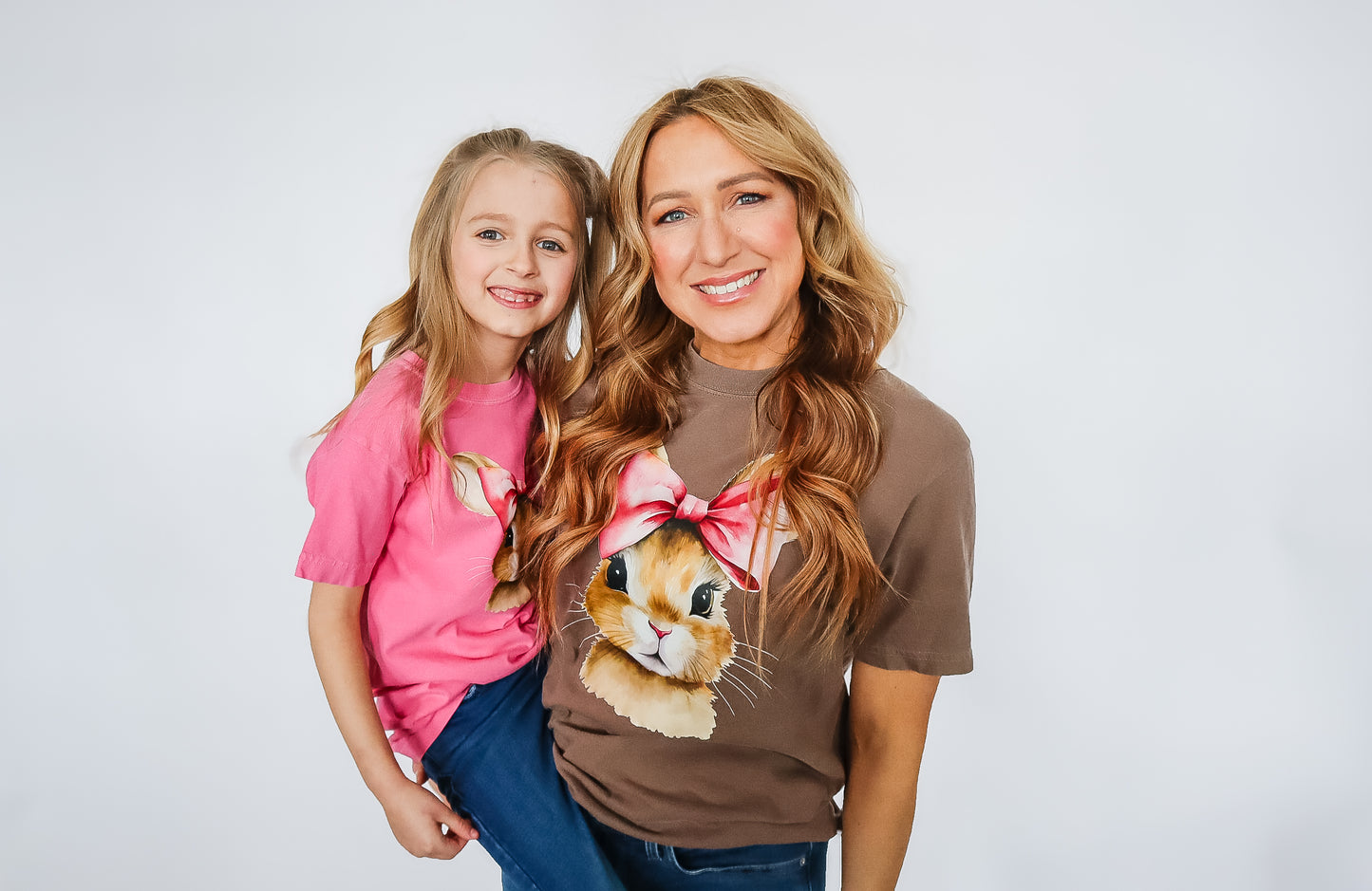 Bow Bunny Crewneck T-Shirt - Youth