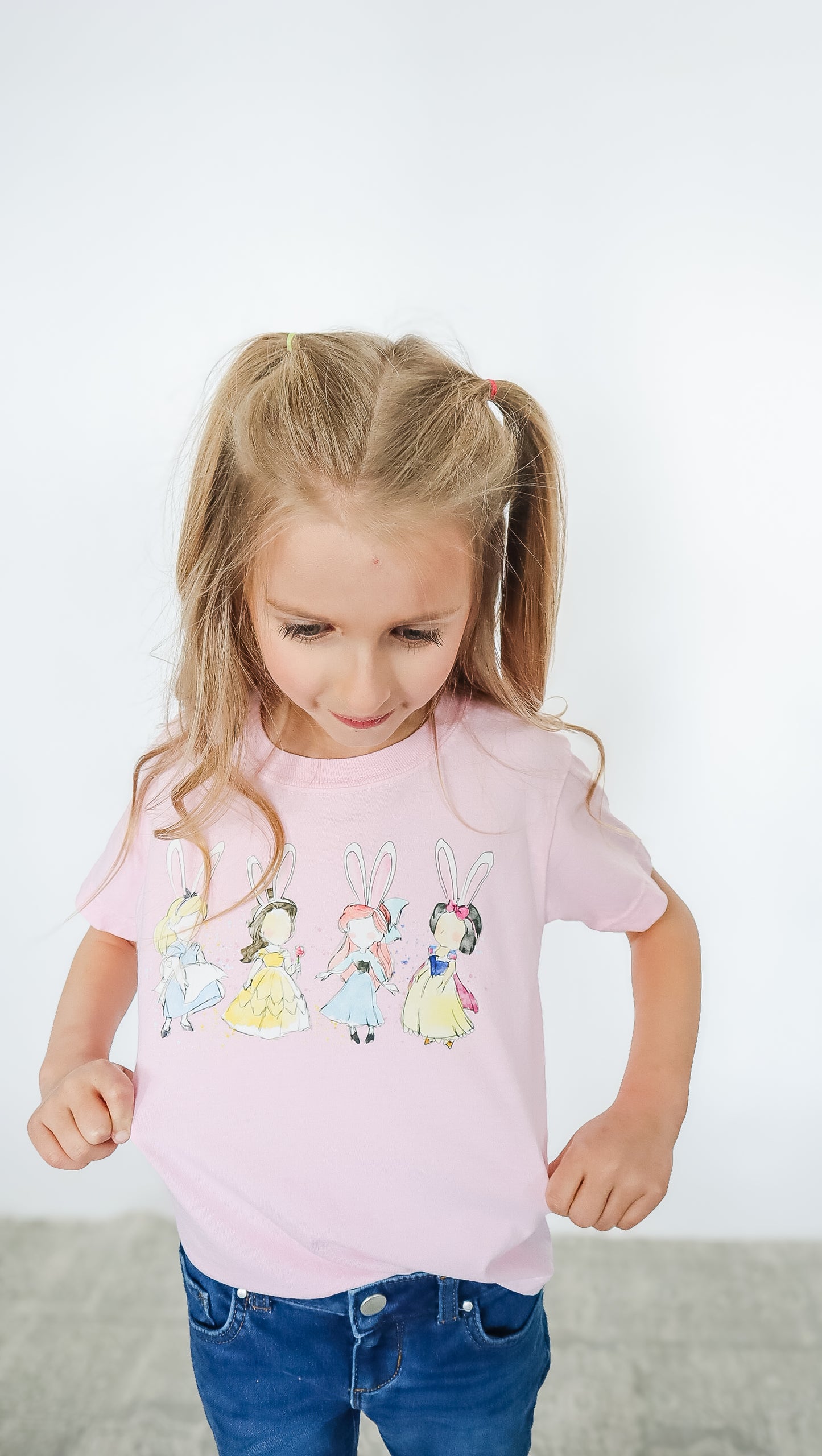 Princess Bunny Easter Crewneck T-Shirt - Youth