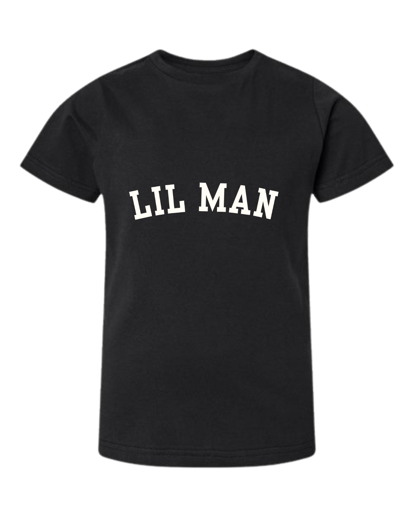 Lil Man (Varsity) Short Sleeve Crewneck - Kids