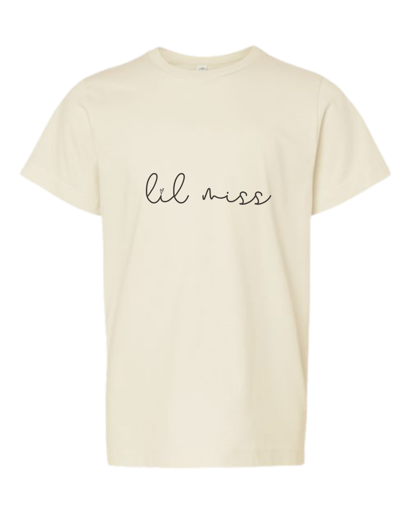 Lil Miss (Cursive) Short Sleeve Crewneck T-Shirt - Kids