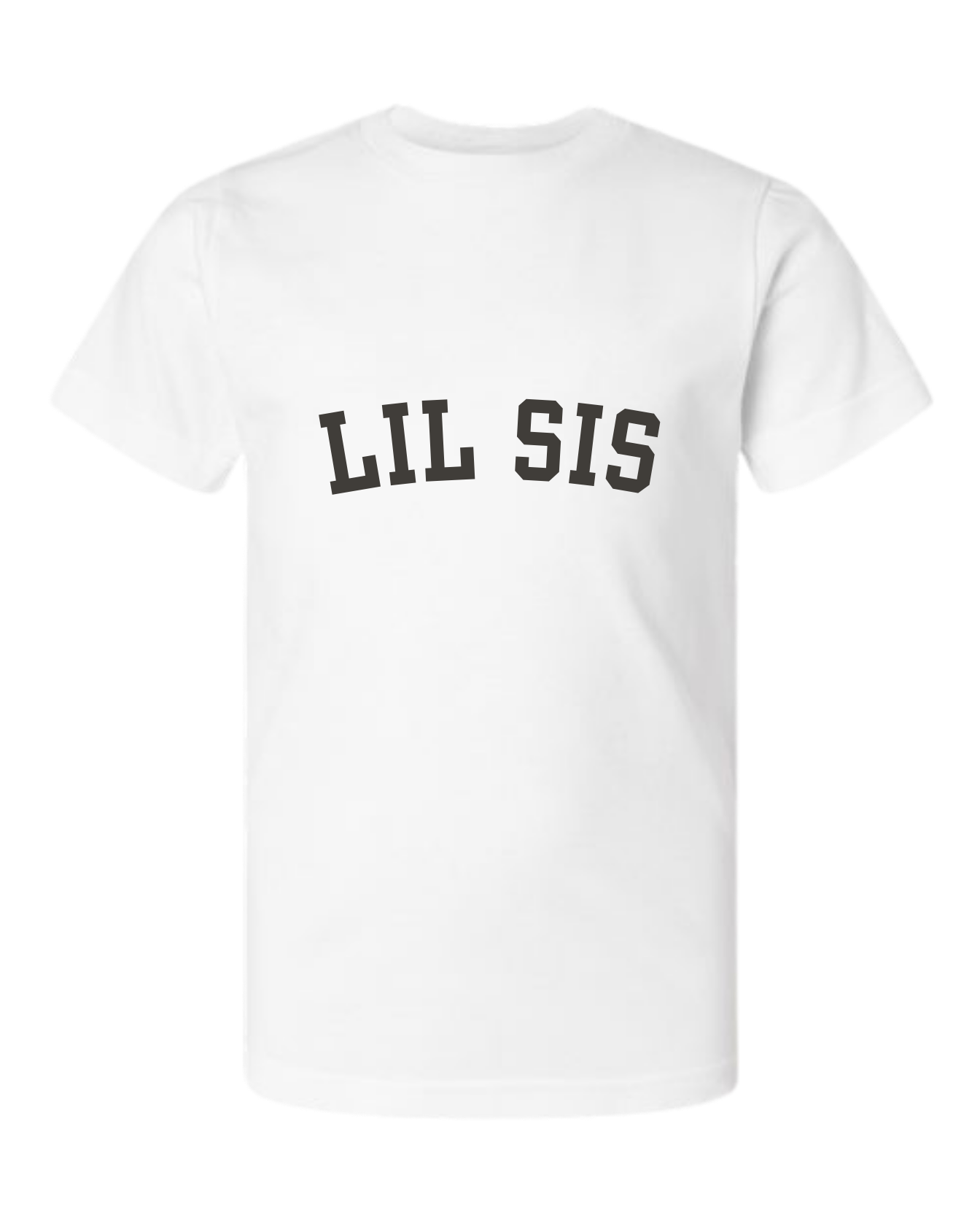 Lil Sis (Varsity) Short Sleeve Crewneck T-Shirt - Kids