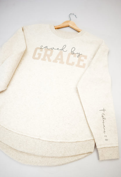 Saved by Grace Tunic Sweatshirt - Womens