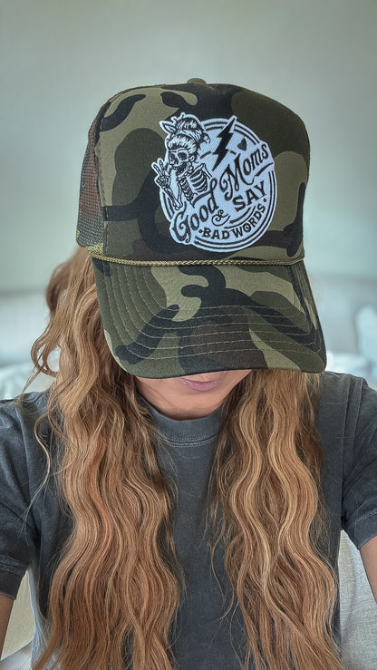 Good Moms Say Bad Words - Adult Trucker Hat