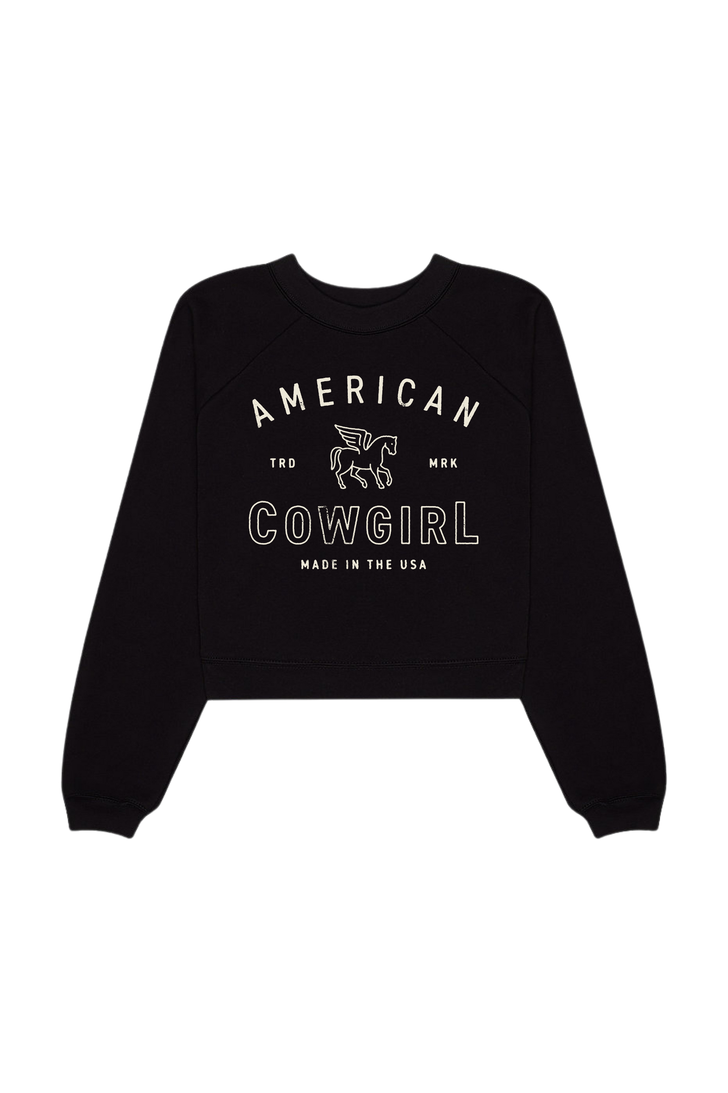 American Cowgirl Cropped Sweatshirt - Womens