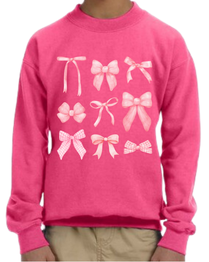 Bows Crewneck - Youth