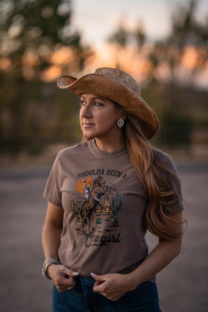 Shoulda Been a Cowgirl T-shirt - Womens