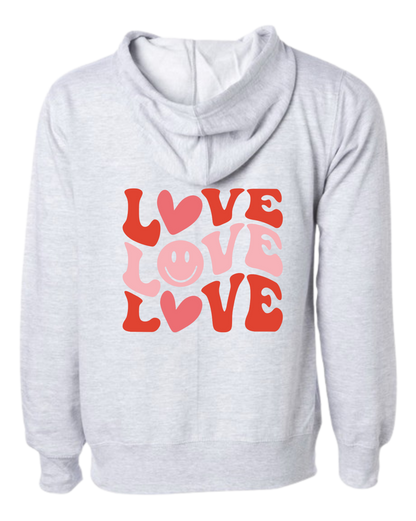 Groovy "Love" Hooded Sweatshirt - Unisex