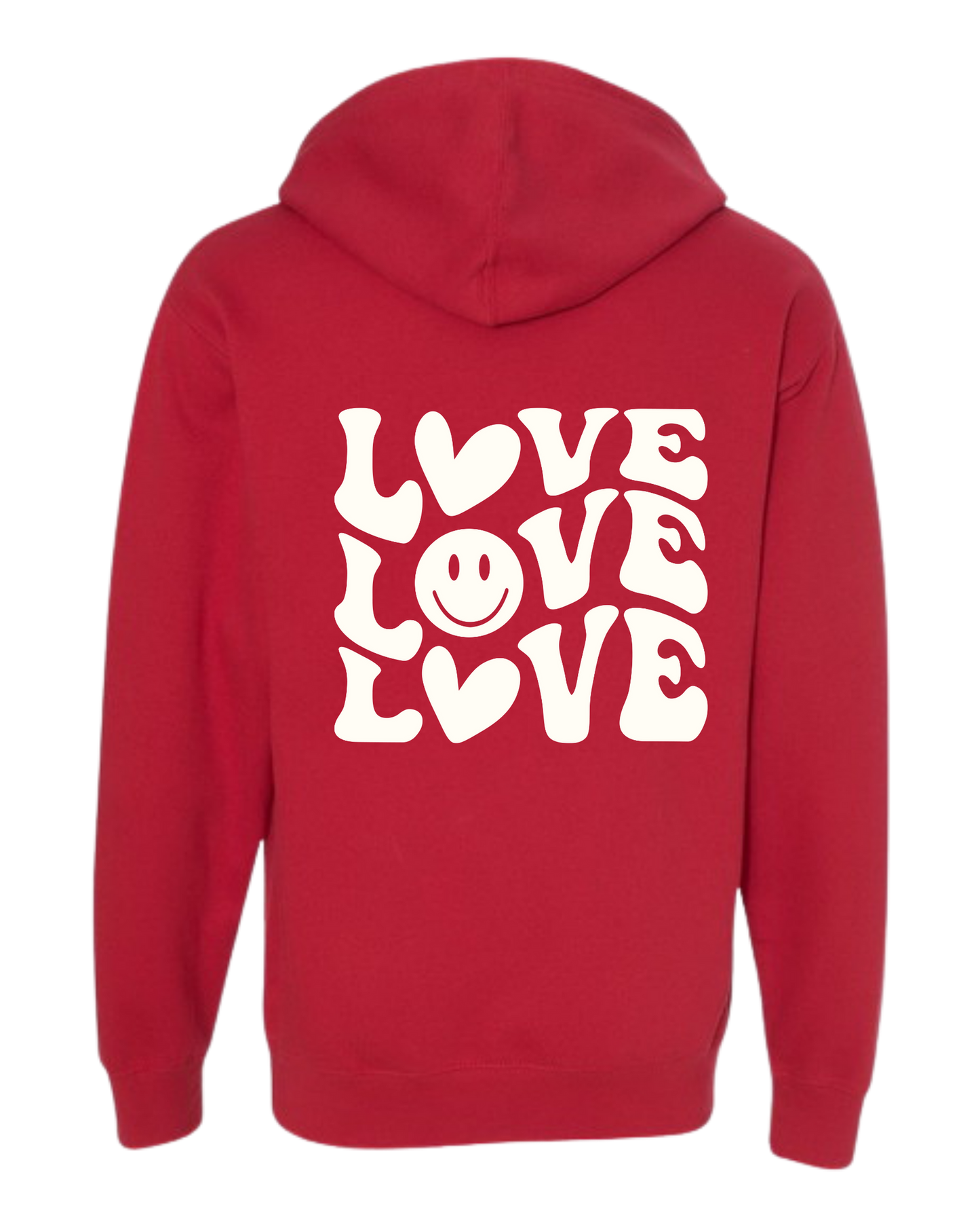 Groovy "Love" Hooded Sweatshirt - Unisex