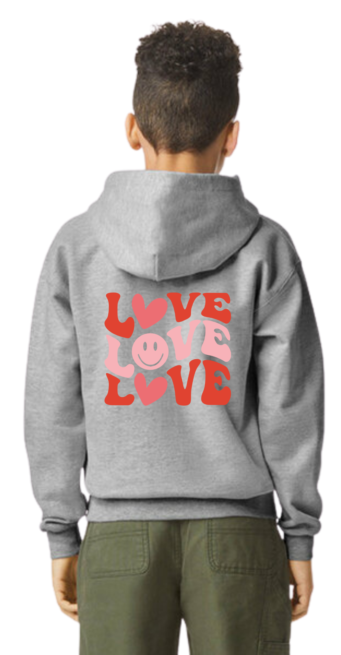 Groovy "Love" Hooded Sweatshirt - Youth