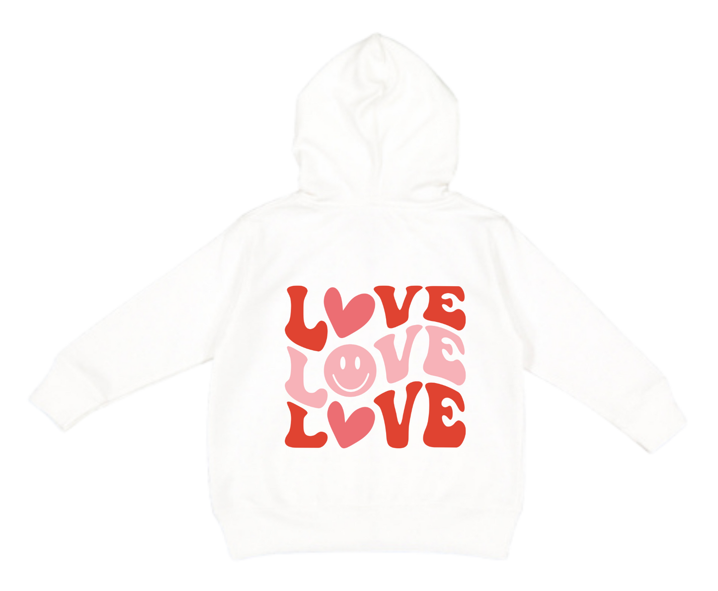 Groovy "Love" Hooded Zip Sweatshirt - Toddler