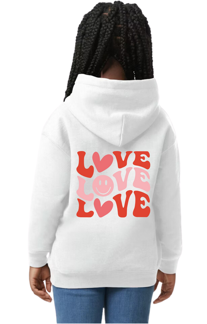 Groovy "Love" Hooded Sweatshirt - Youth