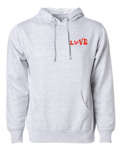 Groovy "Love" Hooded Sweatshirt - Unisex