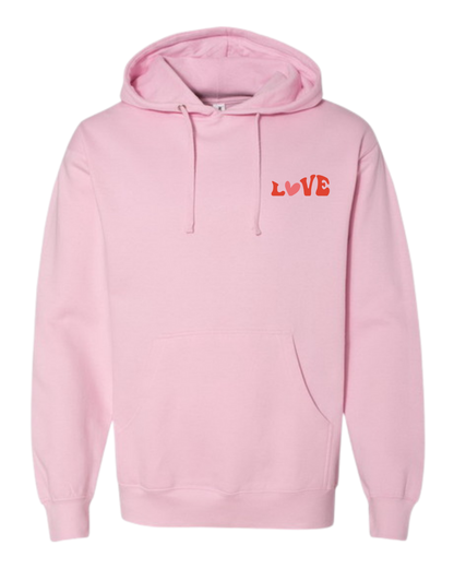 Groovy "Love" Hooded Sweatshirt - Unisex