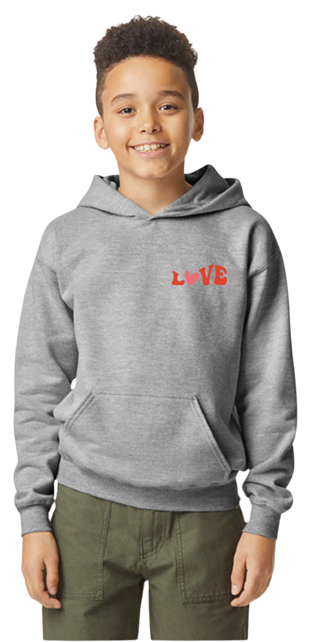 Groovy "Love" Hooded Sweatshirt - Youth