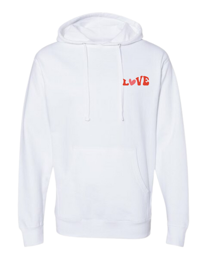 Groovy "Love" Hooded Sweatshirt - Unisex