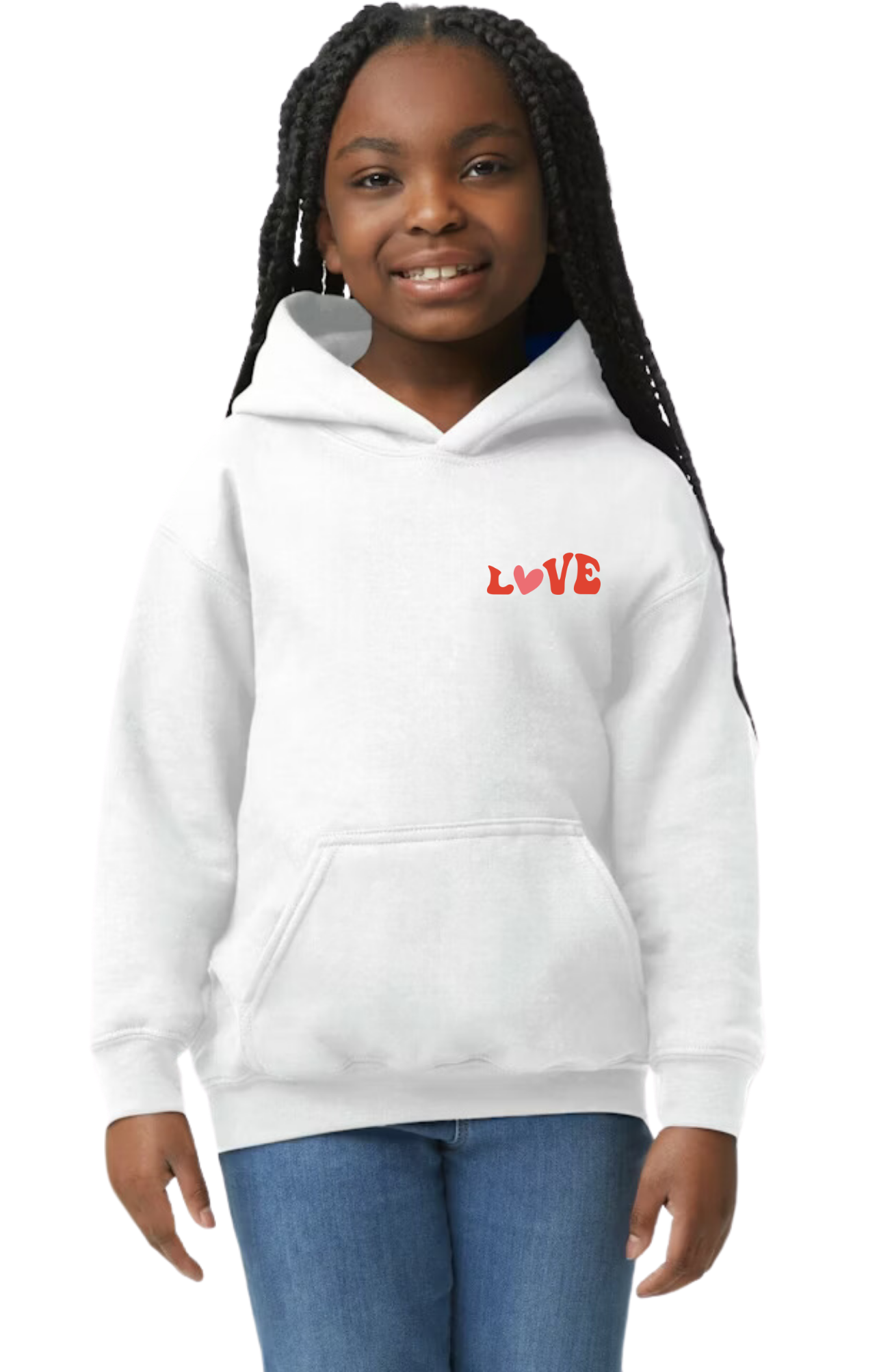 Groovy "Love" Hooded Sweatshirt - Youth