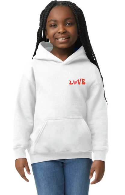 Groovy "Love" Hooded Sweatshirt - Youth