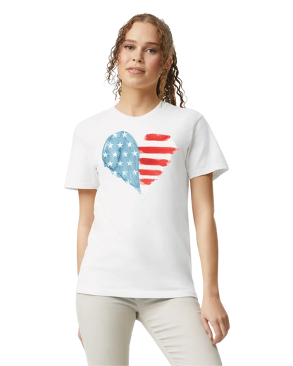 American Flag Heart Shirt - Unisex