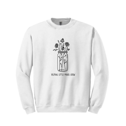 "Helping Little Minds Grow" Crewneck Sweatshirt - Unisex