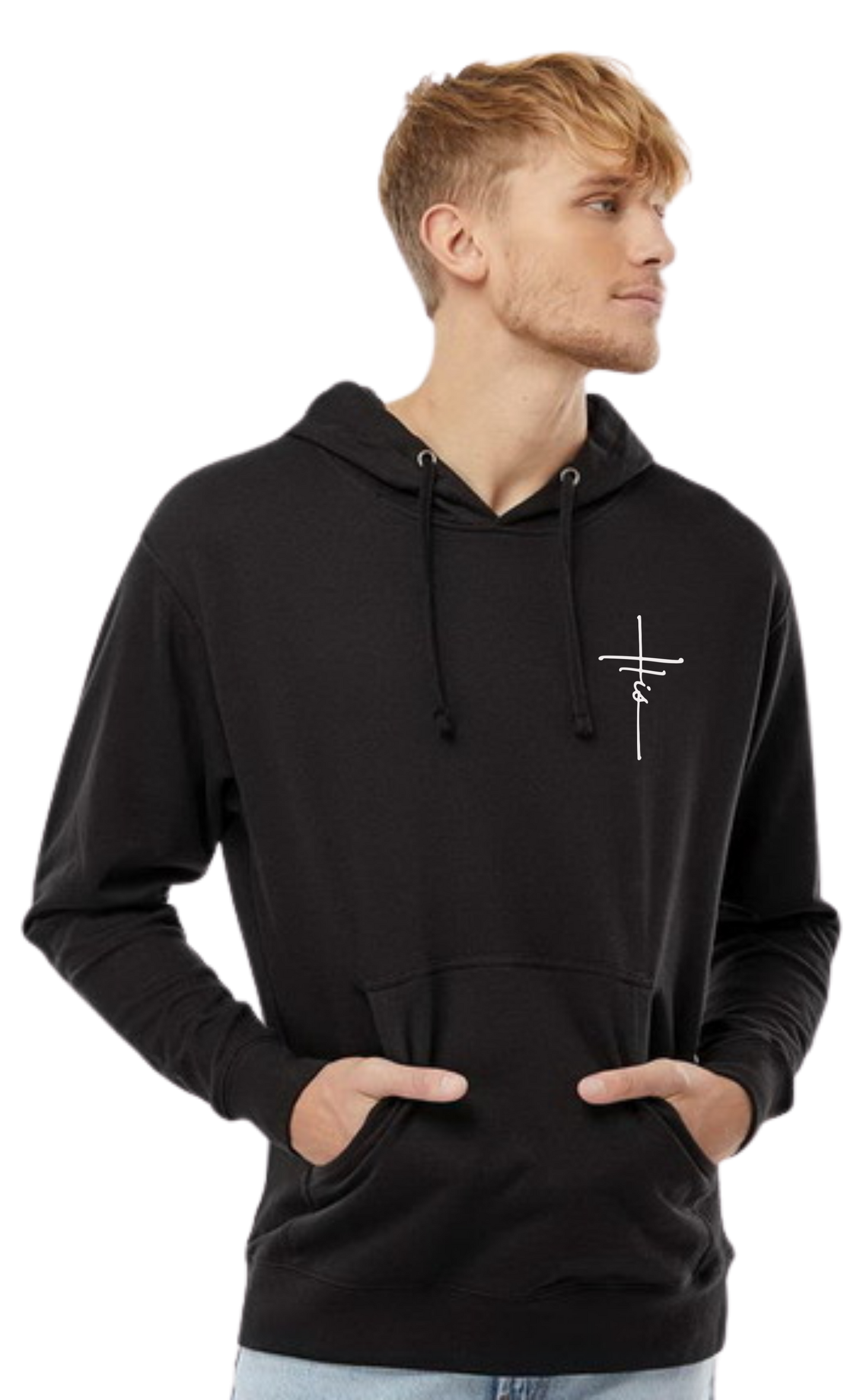 "His" Cross Hooded Sweatshirt - Unisex