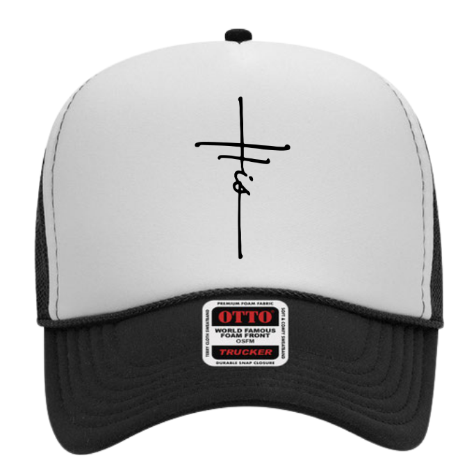 "His" Cross Adult Trucker Hat