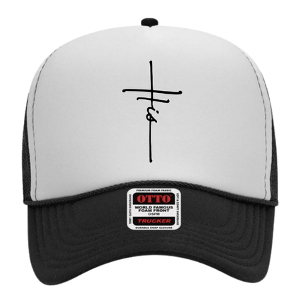 "His" Cross Adult Trucker Hat